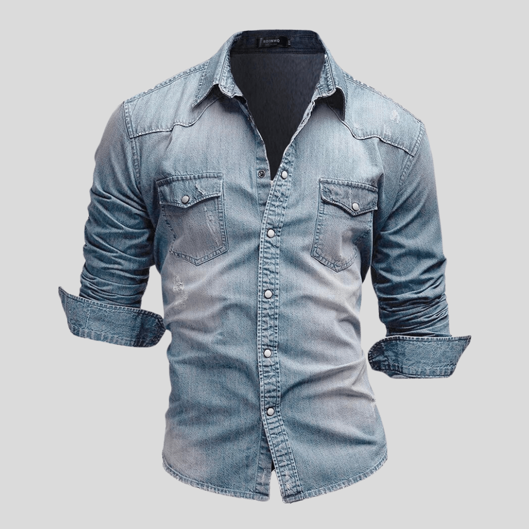 EMILIANO™ | Camisa de Denim Moderna - vittoria stile