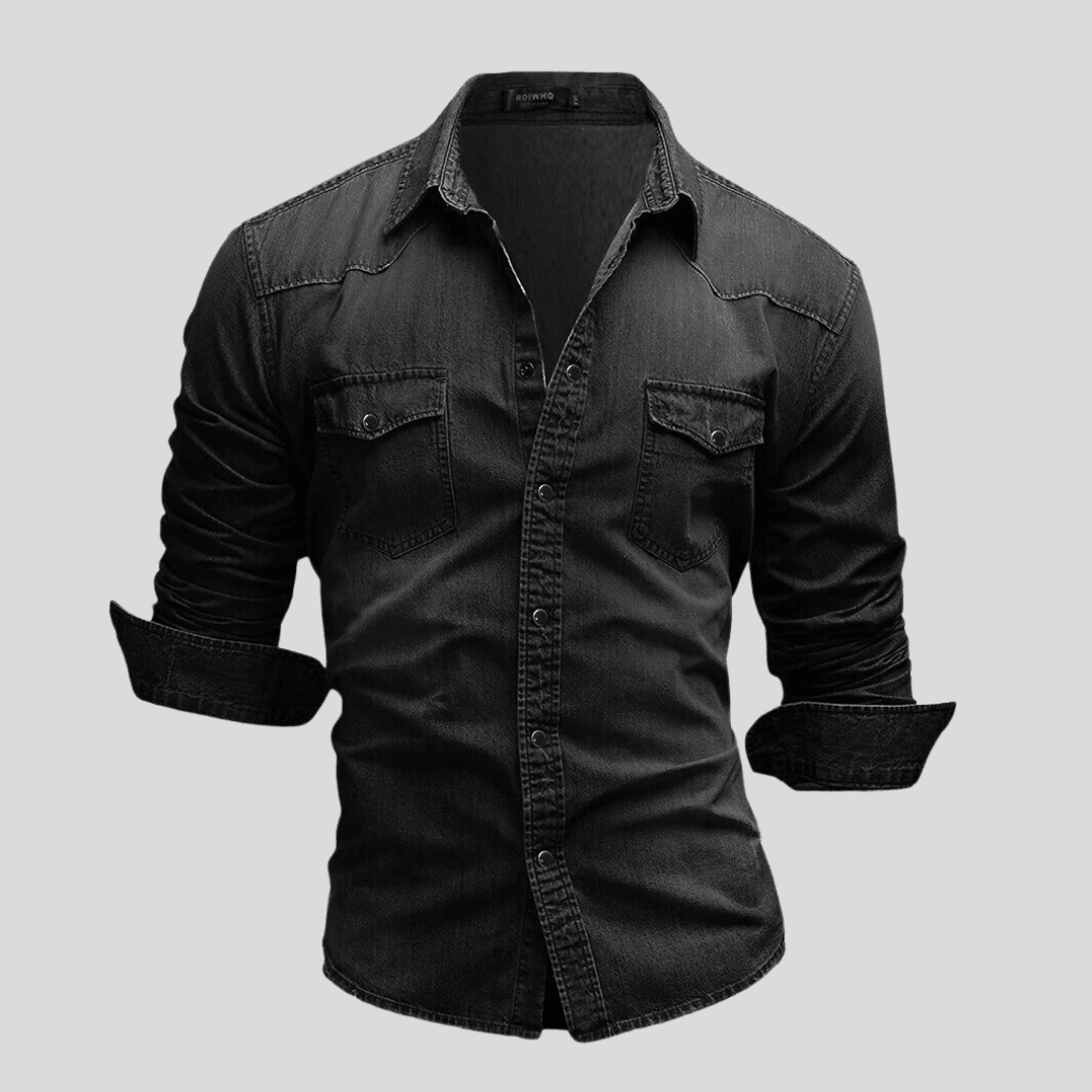 EMILIANO™ | Camisa de Denim Moderna - vittoria stile