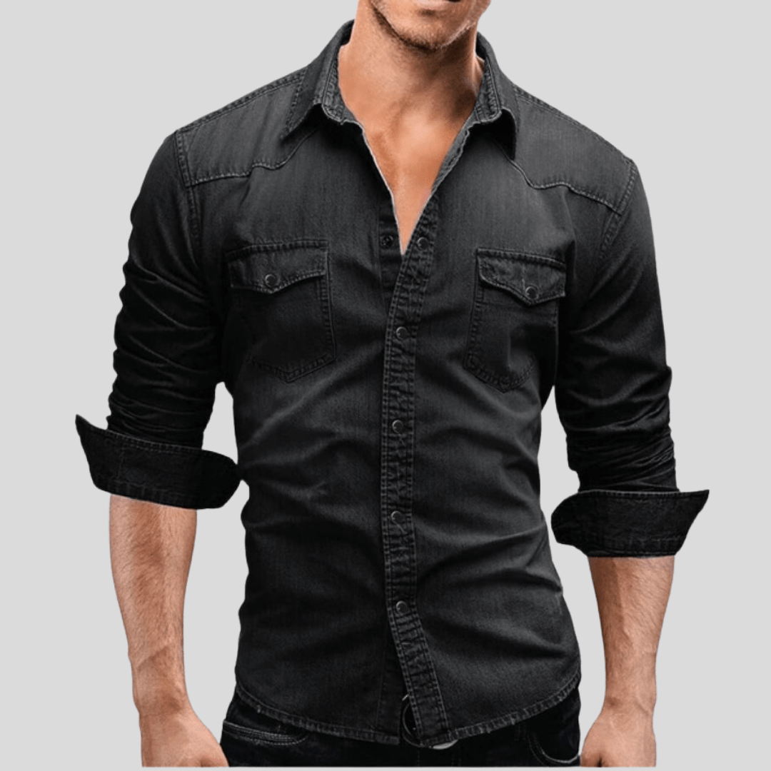 EMILIANO™ | Camisa de Denim Moderna - vittoria stile