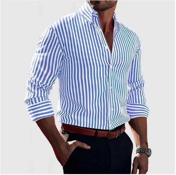 ETHAN™ | Camisa de Rayas - vittoria stile