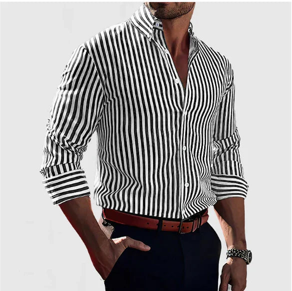 ETHAN™ | Camisa de Rayas - vittoria stile