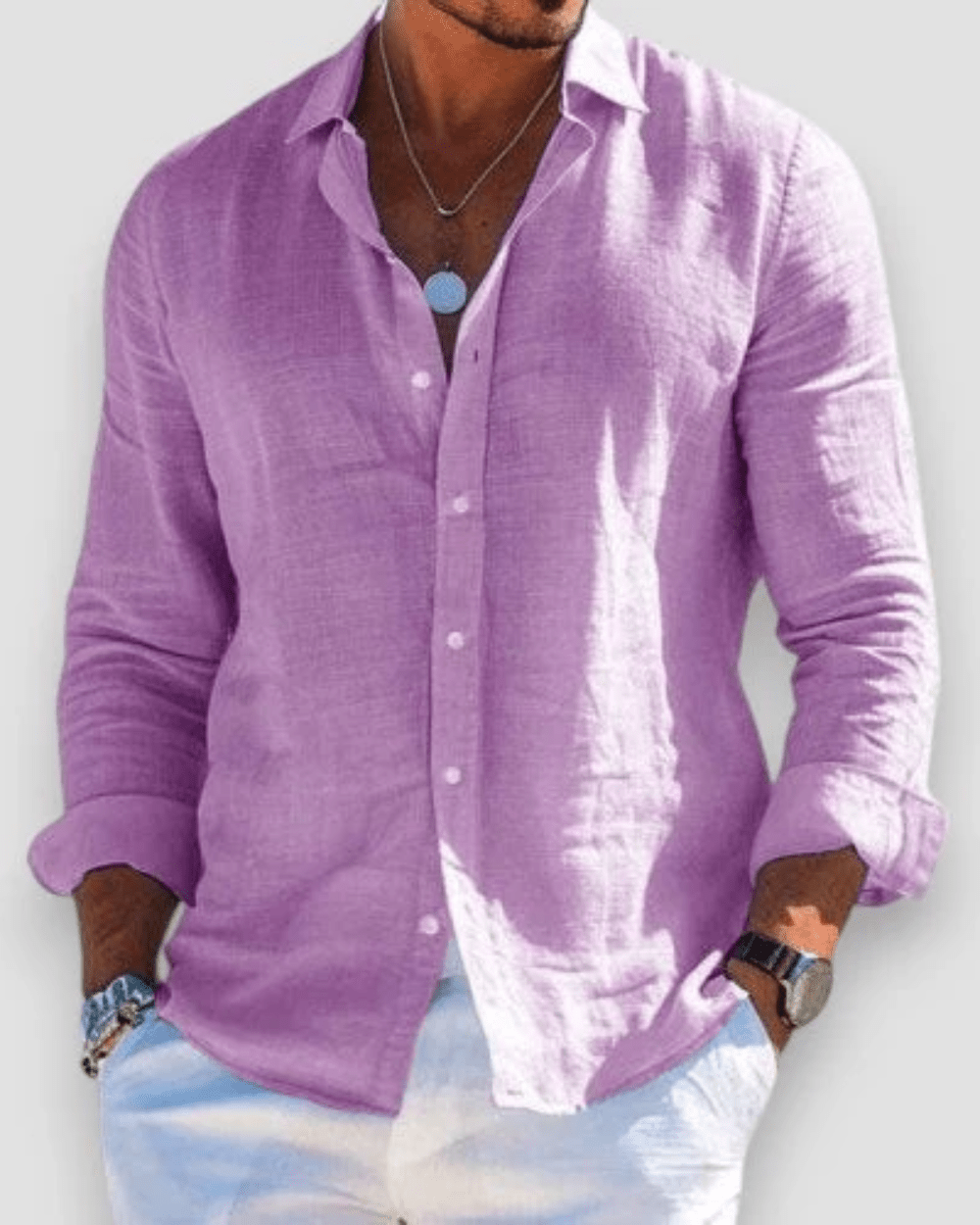 FABRIZIO | Camisa Casual de Lino Premium - vittoria stile
