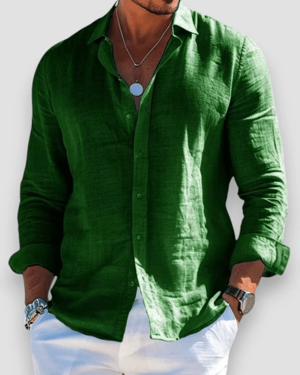 FABRIZIO | Camisa Casual de Lino Premium - vittoria stile