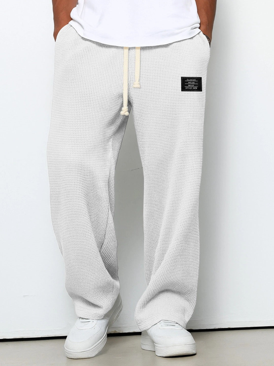 Gerald | Pantalones de pierna ancha y cintura regulable - vittoria stile