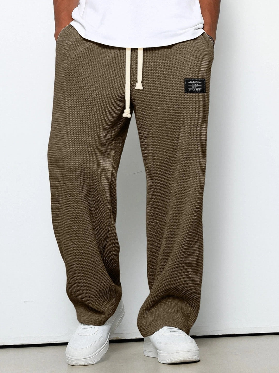 Gerald | Pantalones de pierna ancha y cintura regulable - vittoria stile