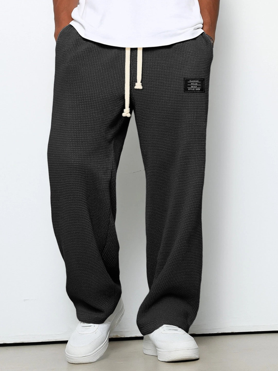 Gerald | Pantalones de pierna ancha y cintura regulable - vittoria stile