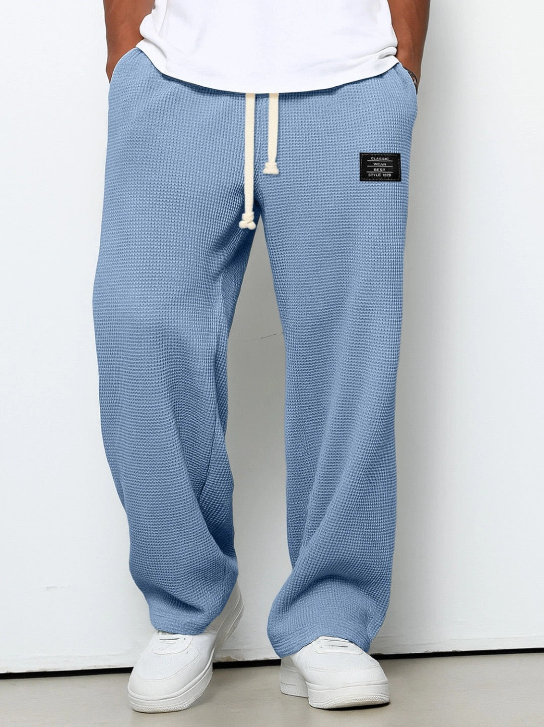 Gerald | Pantalones de pierna ancha y cintura regulable - vittoria stile
