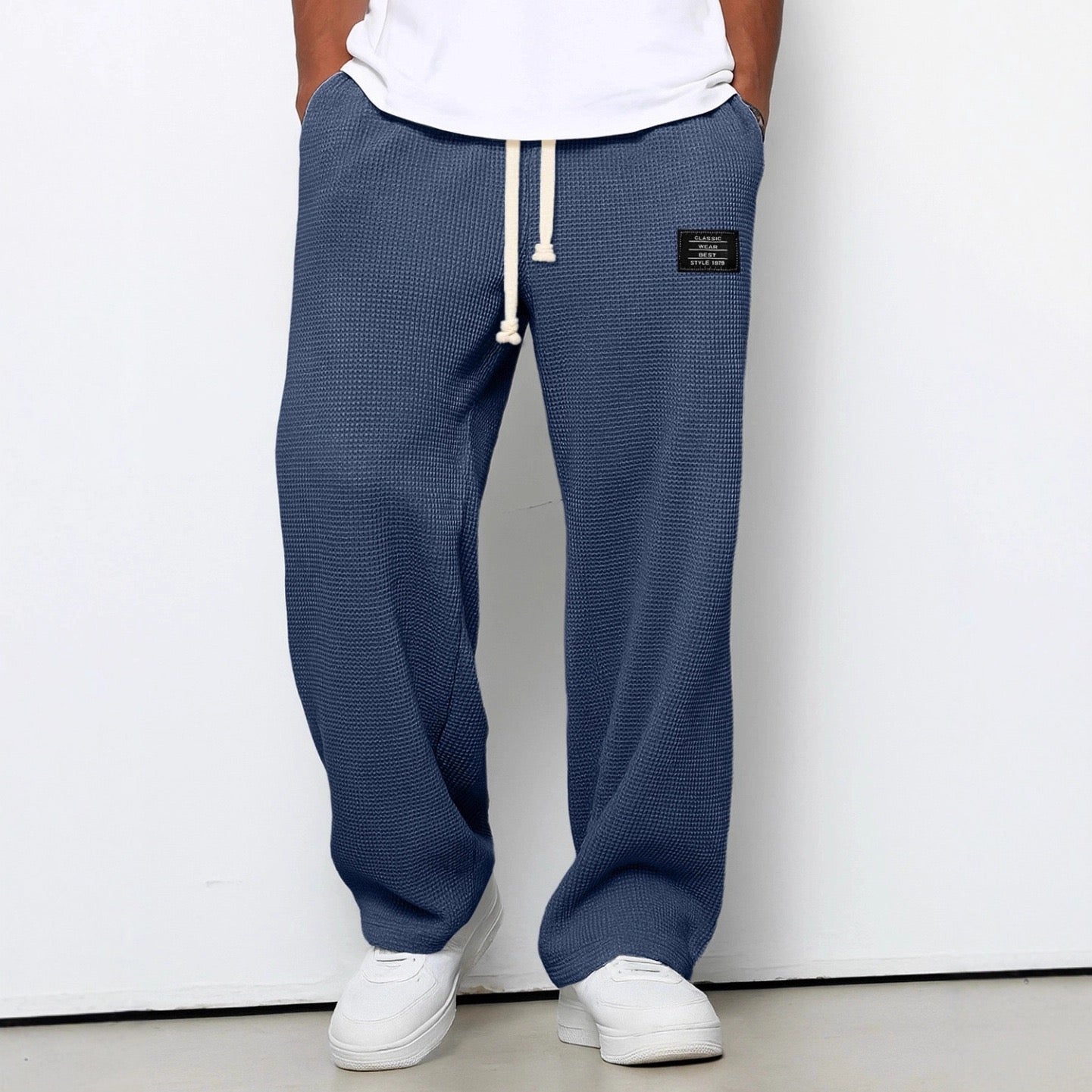 Gerald | Pantalones de pierna ancha y cintura regulable - vittoria stile