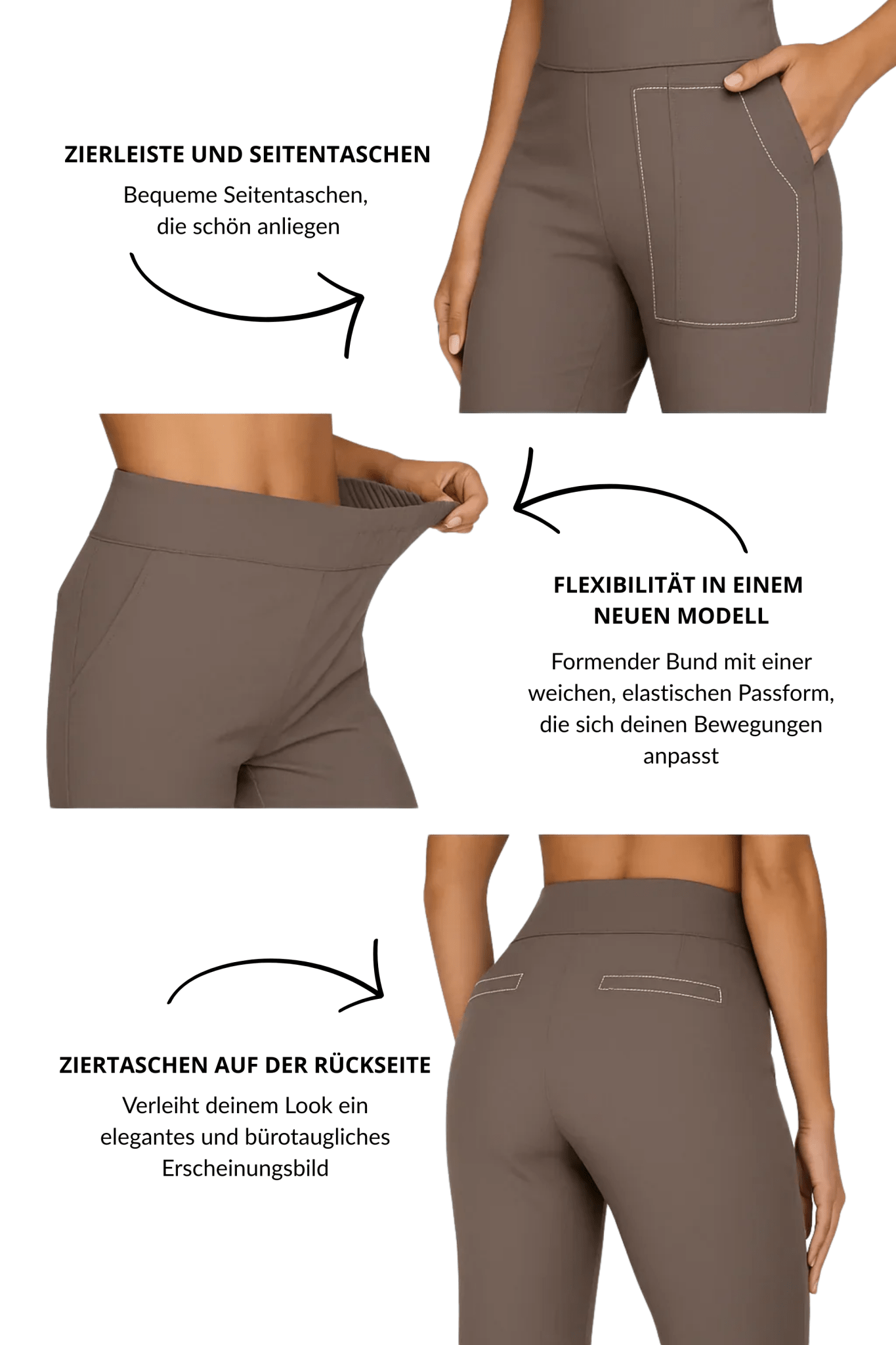 Klara | Pantalones elásticos cómodos - vittoria stile
