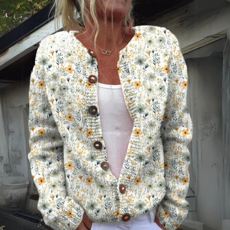 Leilani - Cardigan floral elegante - vittoria stile