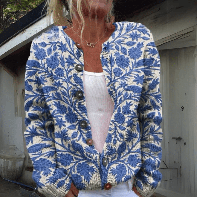 Leilani - Cardigan floral elegante - vittoria stile