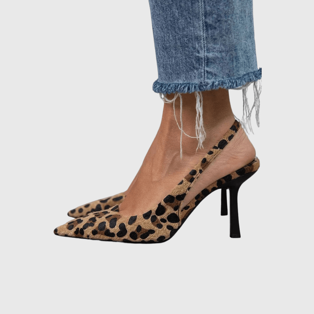 LORENA™|TACCHI IN CAMOSCIO LEOPARDATO - vittoria stile