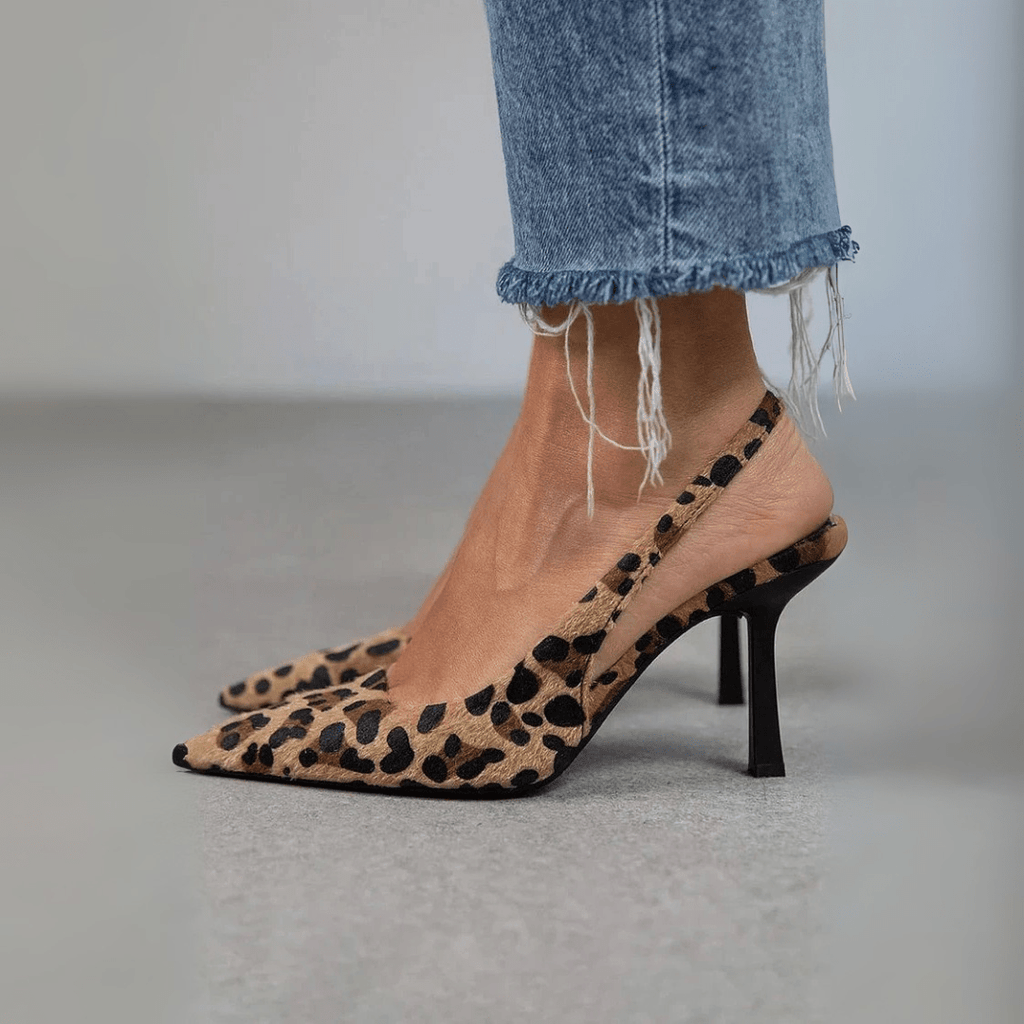 LORENA™|TACCHI IN CAMOSCIO LEOPARDATO - vittoria stile