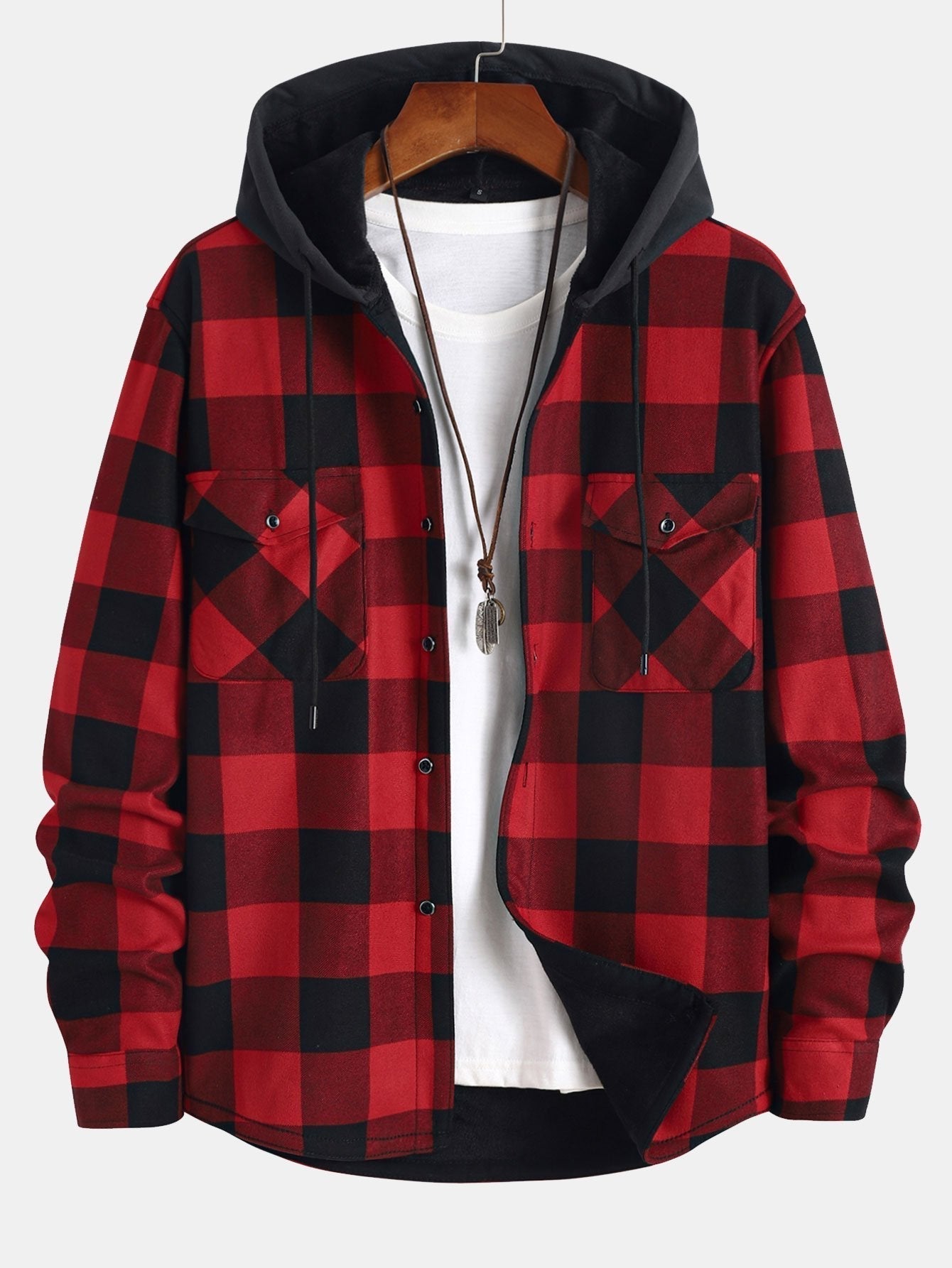 Luca™ - Flanell gefütterte Fleece - Weste gefüttert mit Shirt - vittoria stile