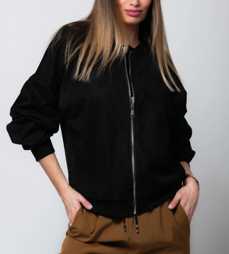 Luciana | Chaqueta Bomber de Ante - vittoria stile