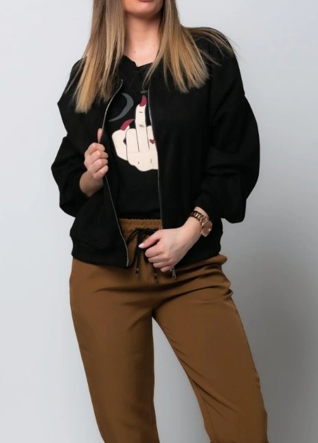 Luciana | Chaqueta Bomber de Ante - vittoria stile