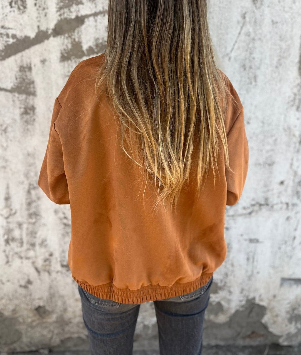 Luciana | Chaqueta Bomber de Ante - vittoria stile