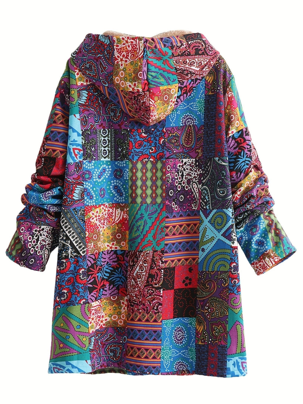 LYDIA™|CAPPOTTO PATCHWORK BOHO - vittoria stile