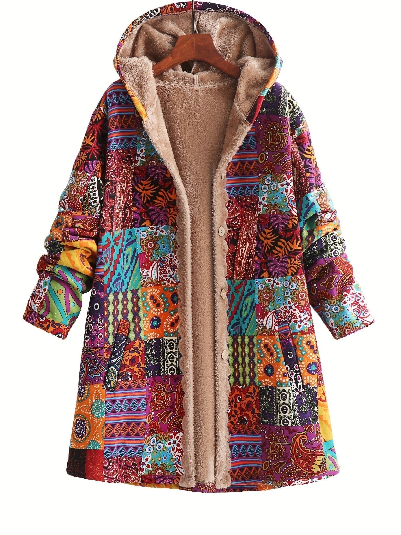 LYDIA™|CAPPOTTO PATCHWORK BOHO - vittoria stile