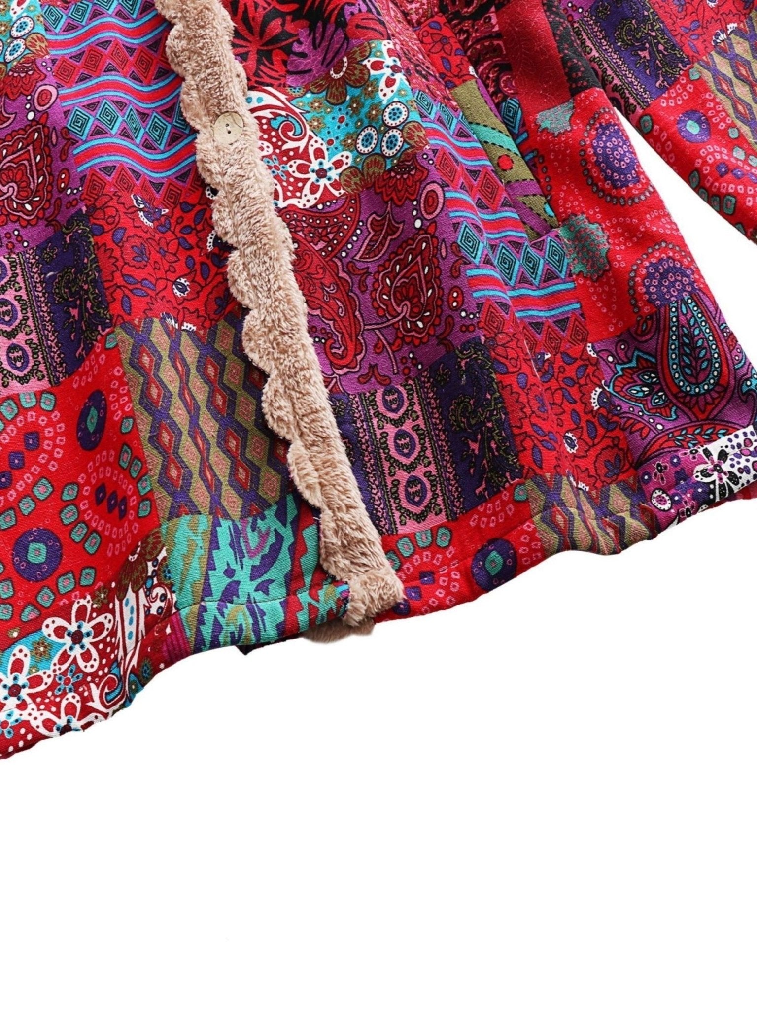 LYDIA™|CAPPOTTO PATCHWORK BOHO - vittoria stile