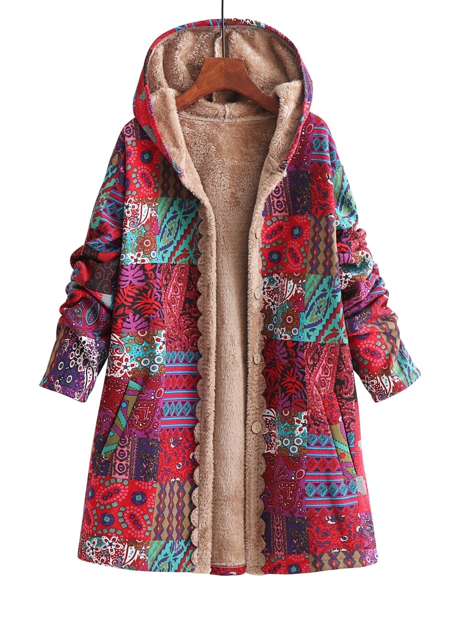 LYDIA™|CAPPOTTO PATCHWORK BOHO - vittoria stile