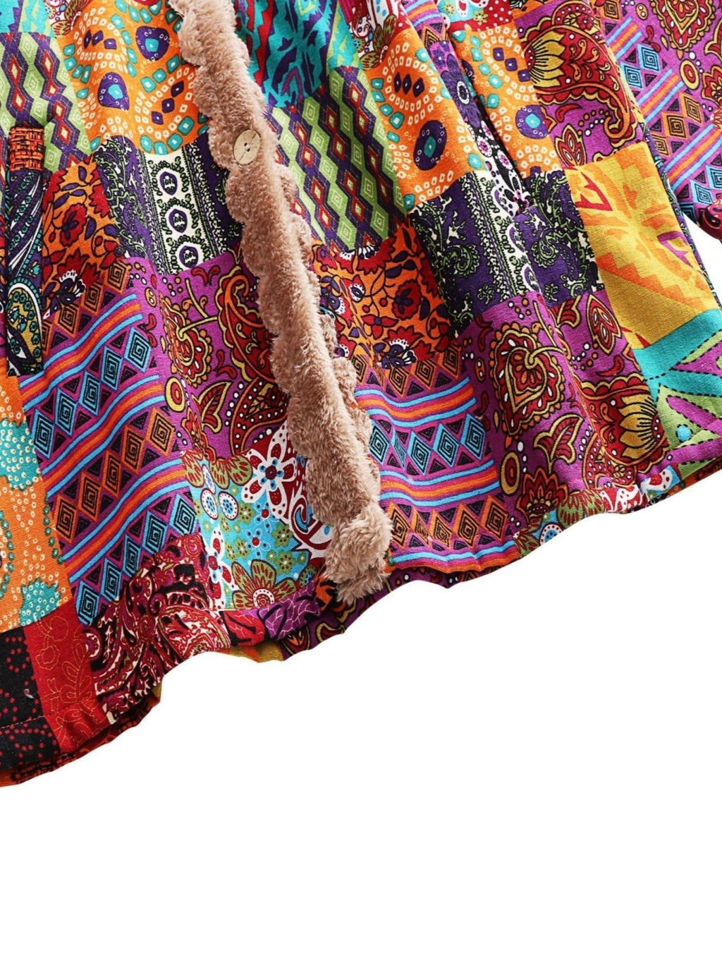 LYDIA™|CAPPOTTO PATCHWORK BOHO - vittoria stile