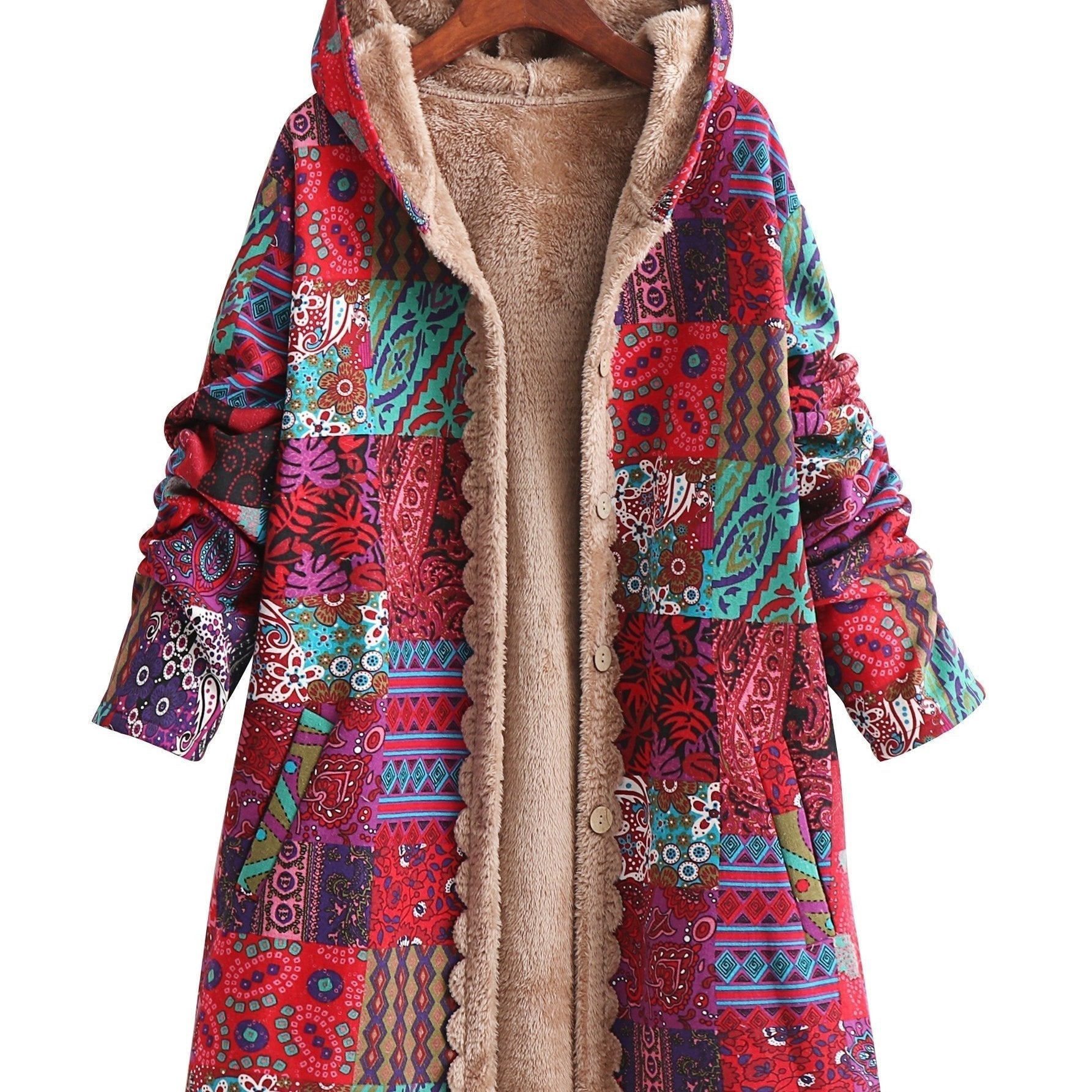 LYDIA™|CAPPOTTO PATCHWORK BOHO - vittoria stile
