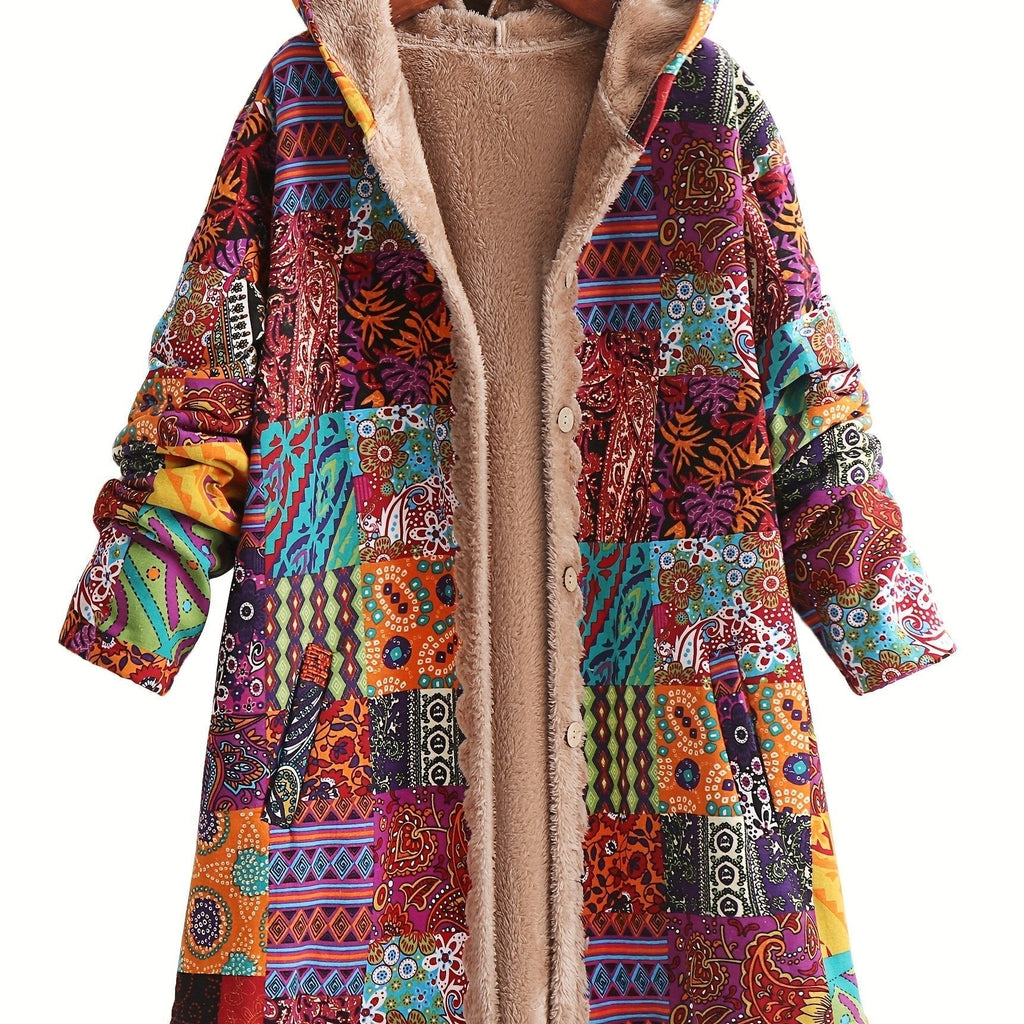 LYDIA™|CAPPOTTO PATCHWORK BOHO - vittoria stile
