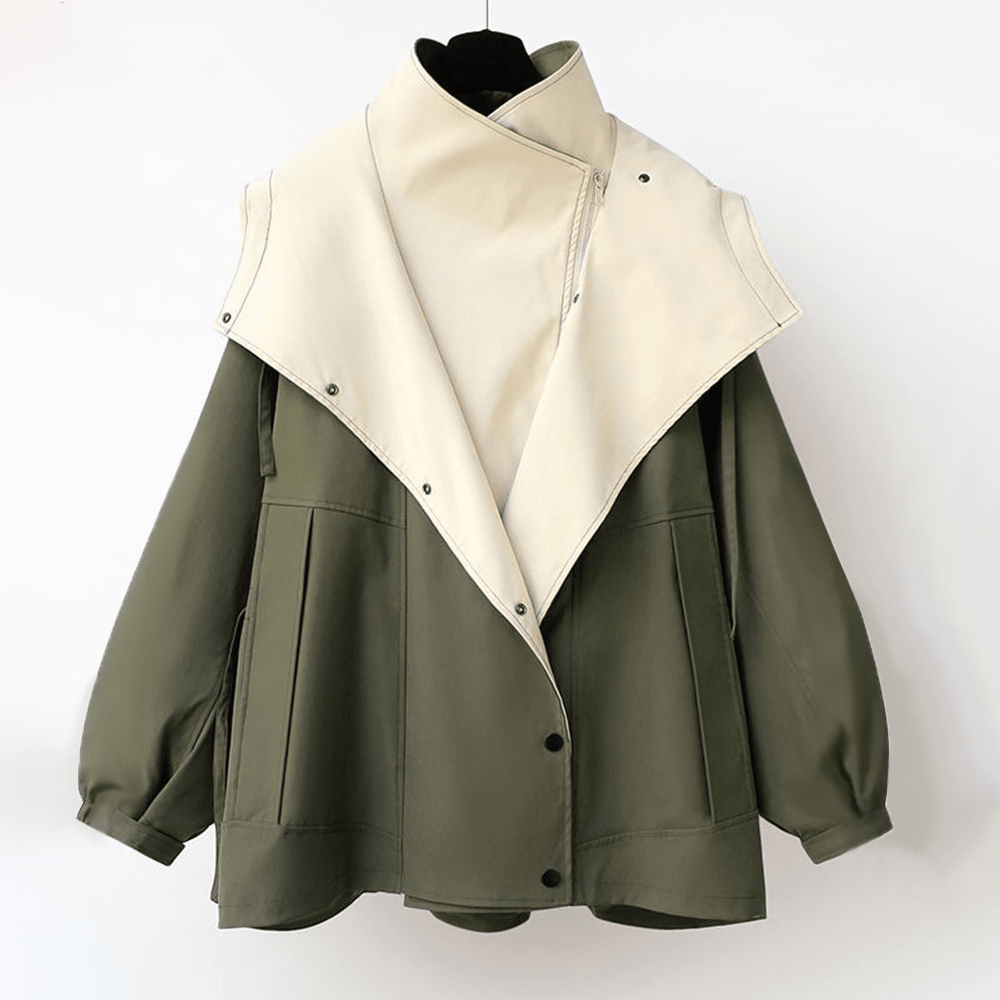 Mariel | Chaqueta con Capucha Bicolor - vittoria stile