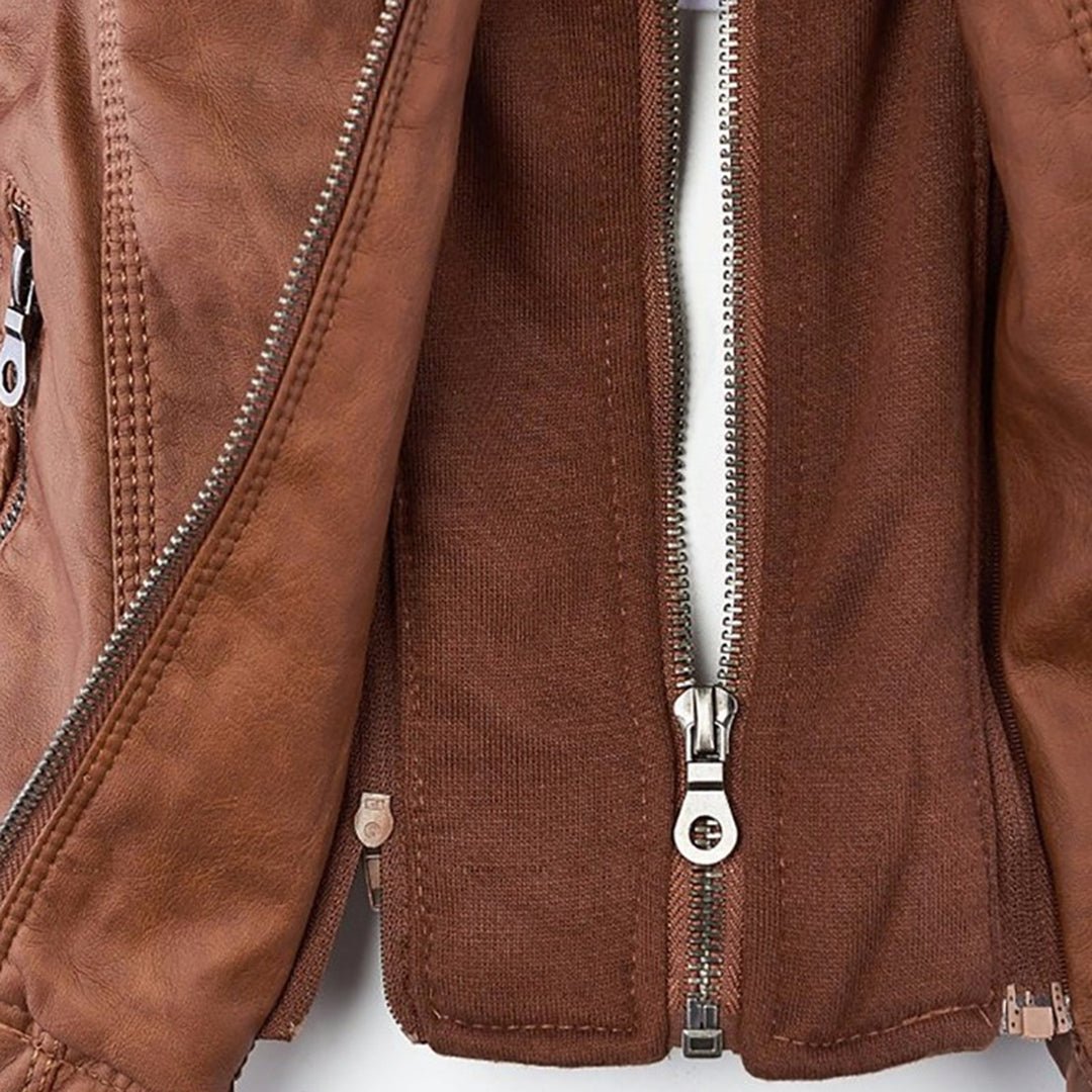 Marvella™ | Chaqueta de cuero elegante - vittoria stile