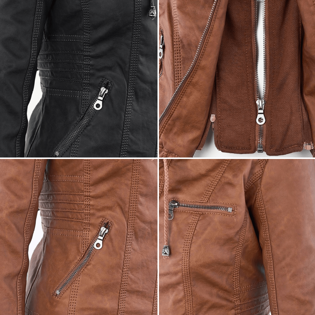 Marvella™ | Chaqueta de cuero elegante - vittoria stile