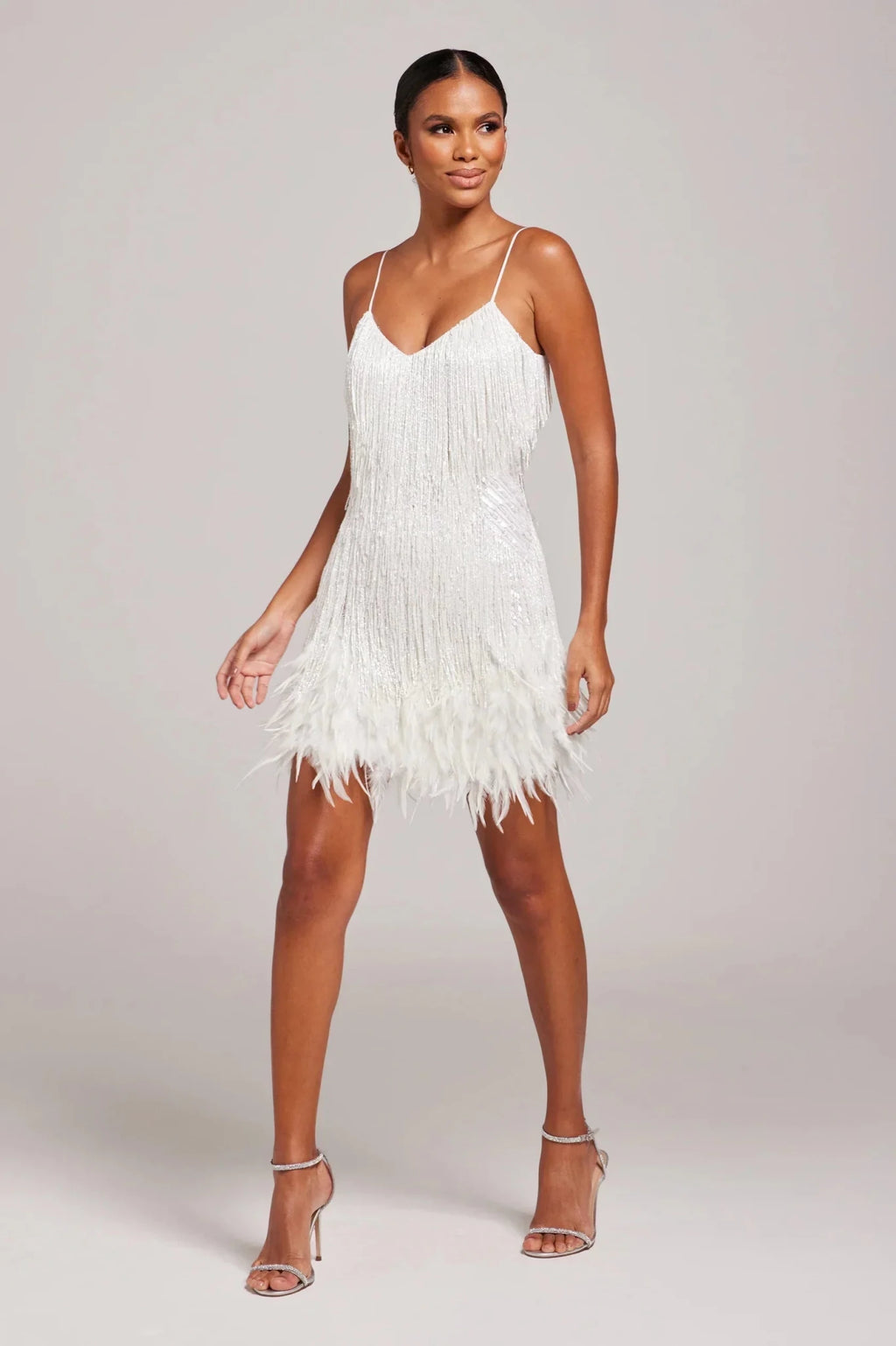 MIRELLA|MINI ABITO CON PIUME - vittoria stile