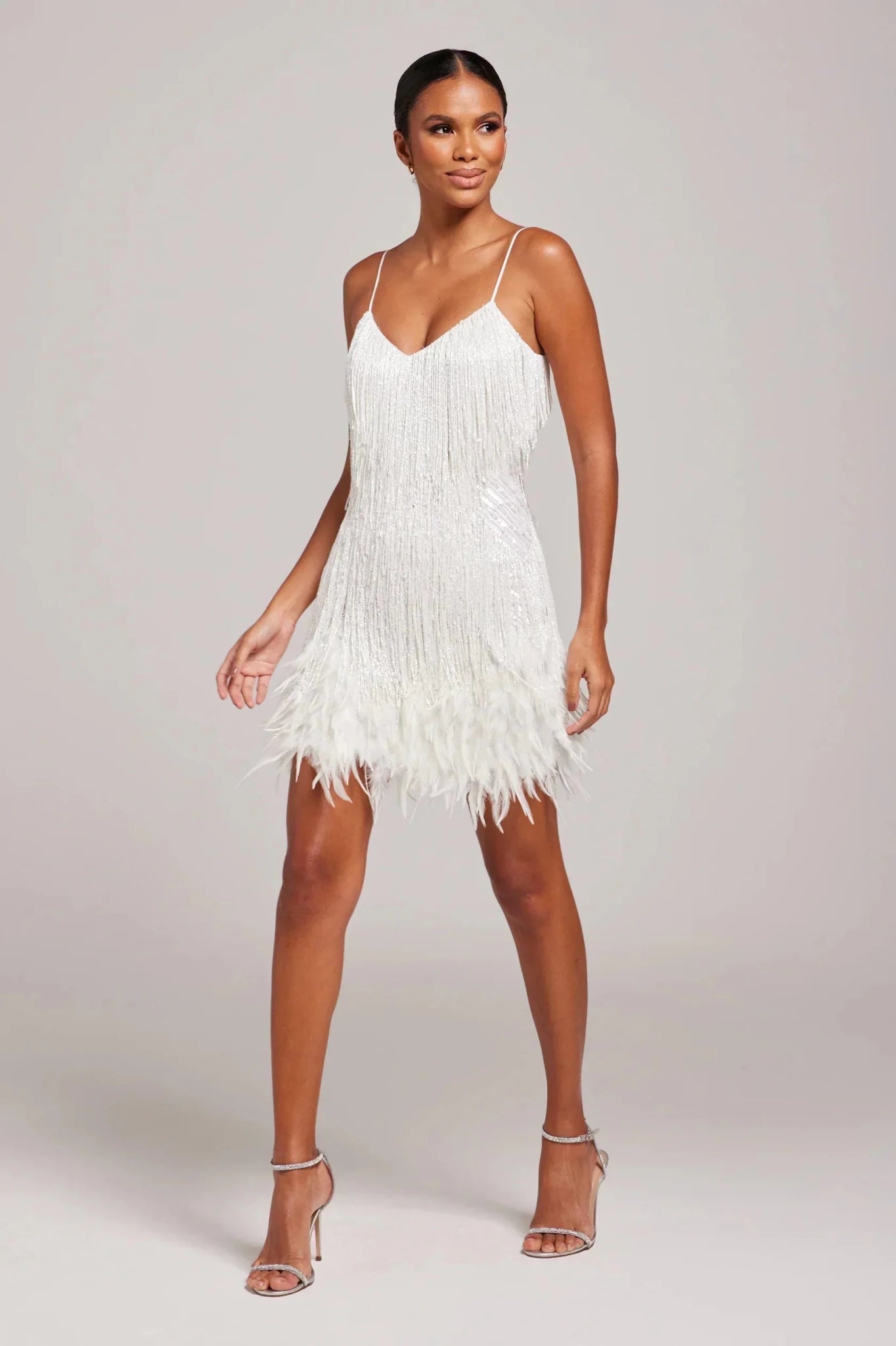 MIRELLA|MINI ABITO CON PIUME - vittoria stile