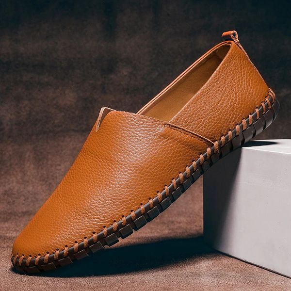 Mocasines de piel cosidos a mano - vittoria stile