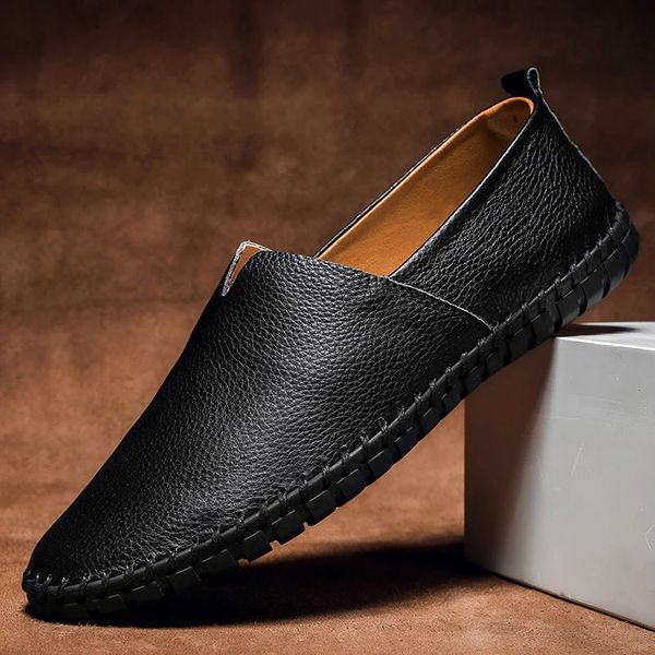 Mocasines de piel cosidos a mano - vittoria stile