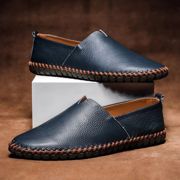 Mocasines de piel cosidos a mano - vittoria stile