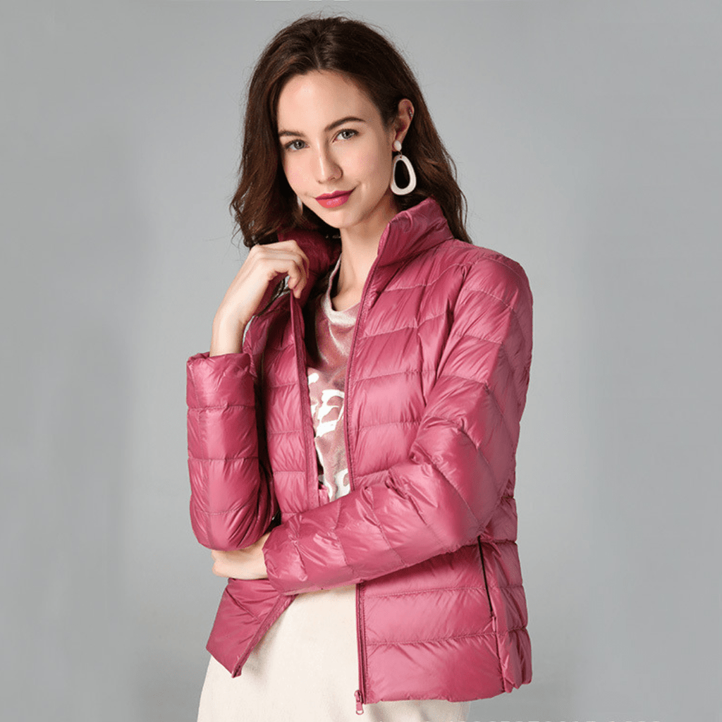 Myra™ | Chaqueta de plumas ultral ligera con sofisticados pliegues - vittoria stile