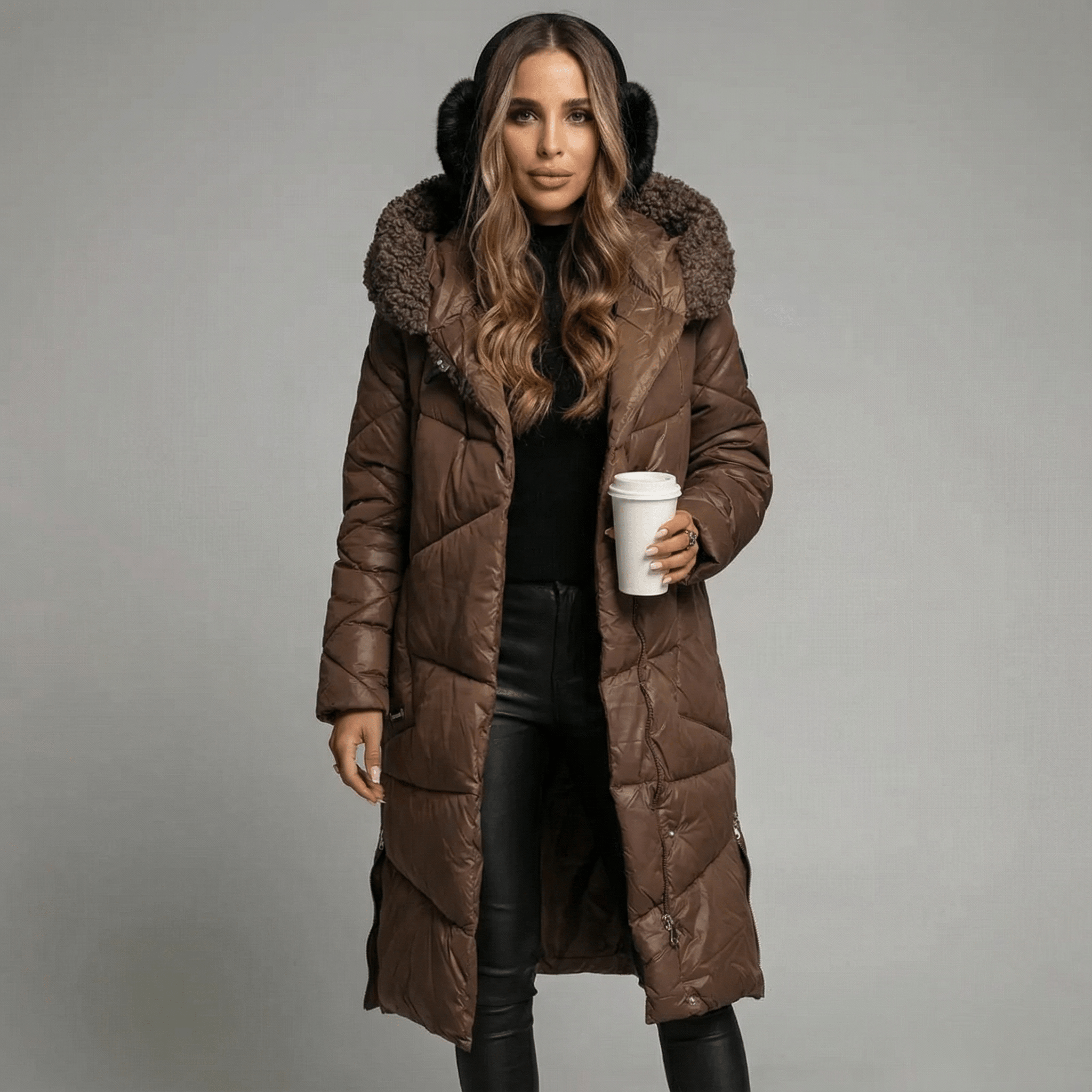 Naomi | Abrigo de Invierno Aislado de Corte Largo - vittoria stile