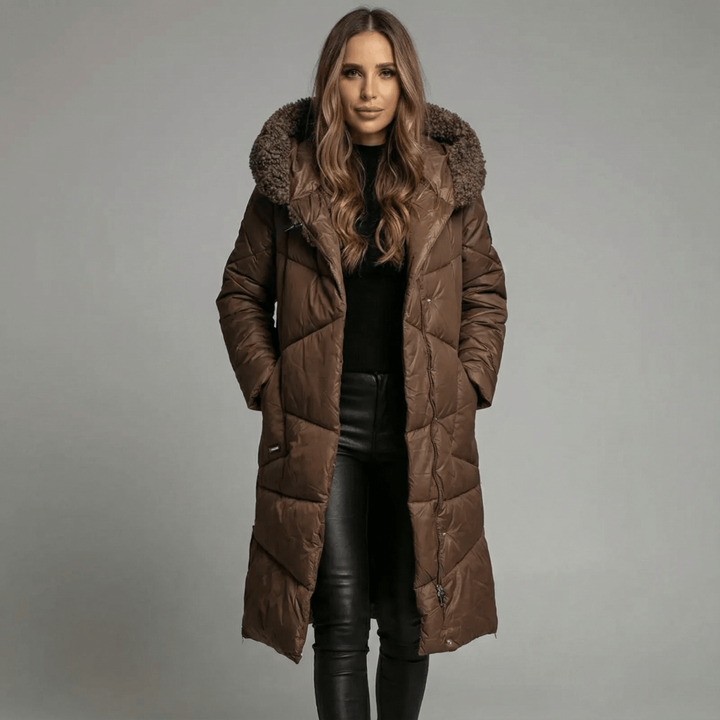 Naomi | Abrigo de Invierno Aislado de Corte Largo - vittoria stile