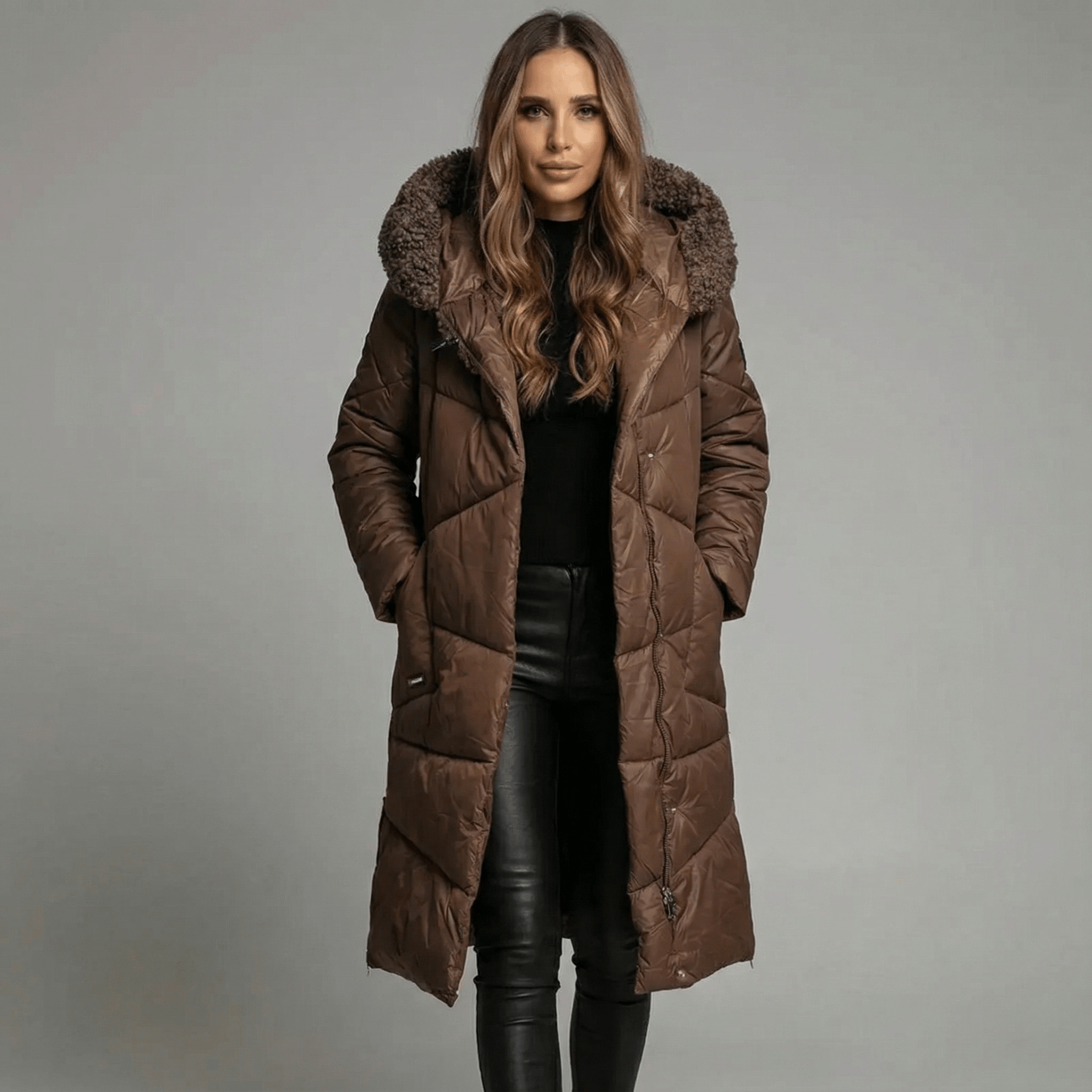 Naomi | Abrigo de Invierno Aislado de Corte Largo - vittoria stile