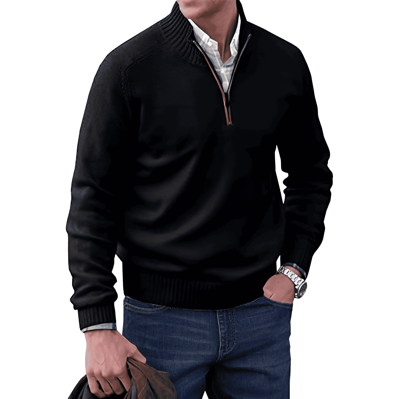 Nicolas™ - Pullover mit Reißverschluss - vittoria stile