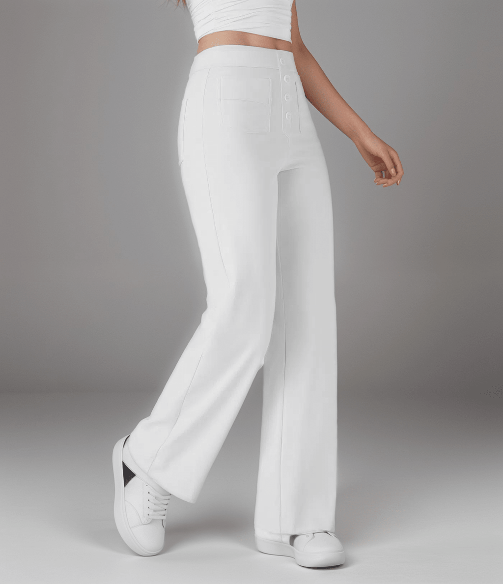 Nina | Pantalón elástico de cintura alta - vittoria stile