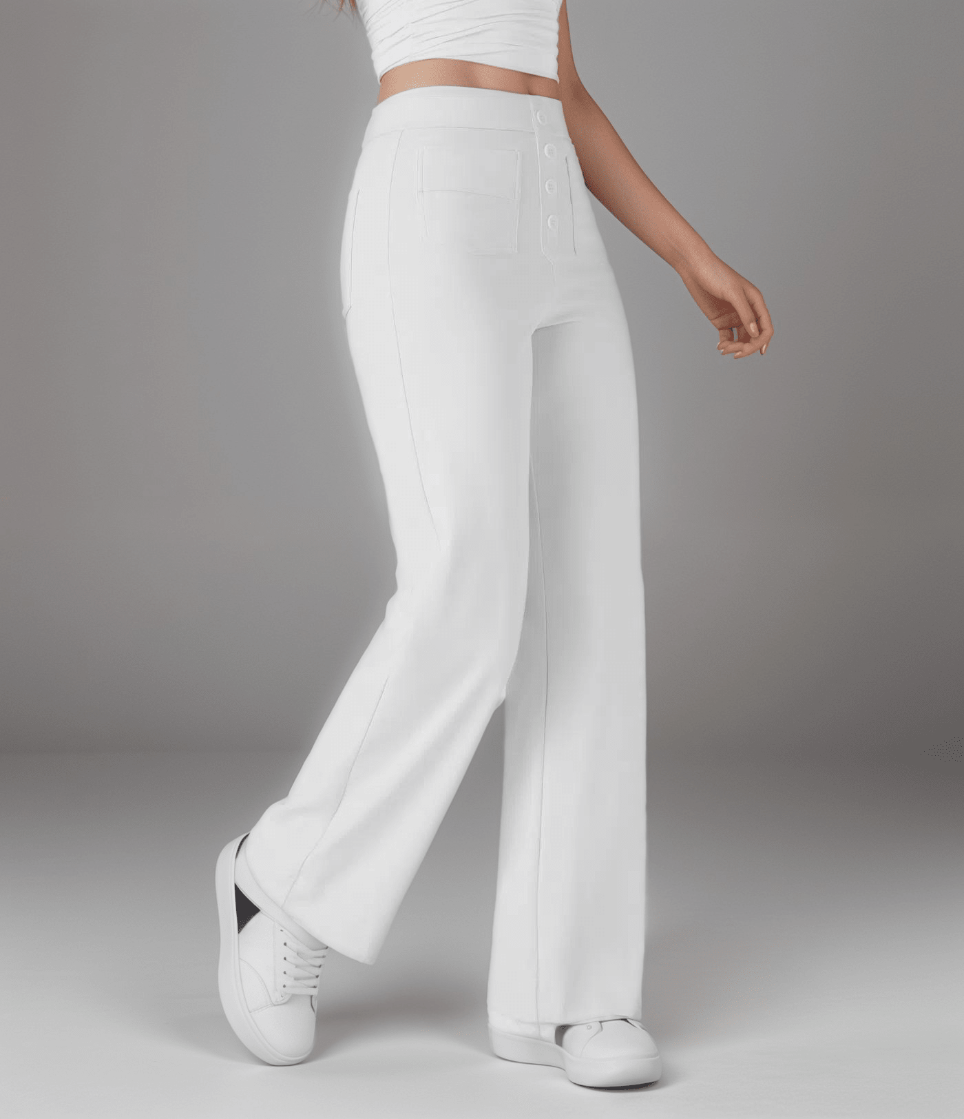 Nina | Pantalón elástico de cintura alta - vittoria stile