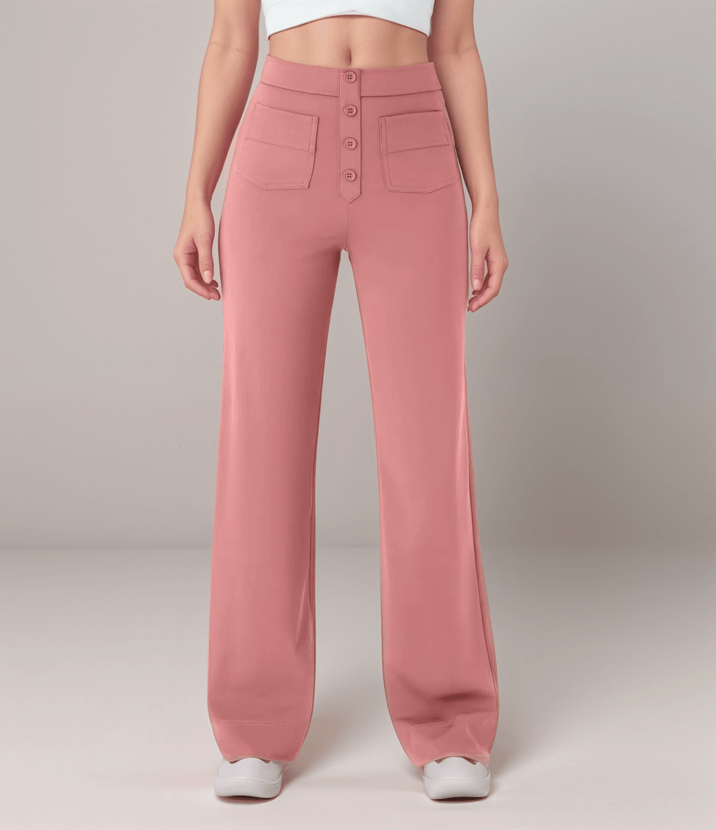 Nina | Pantalón elástico de cintura alta - vittoria stile
