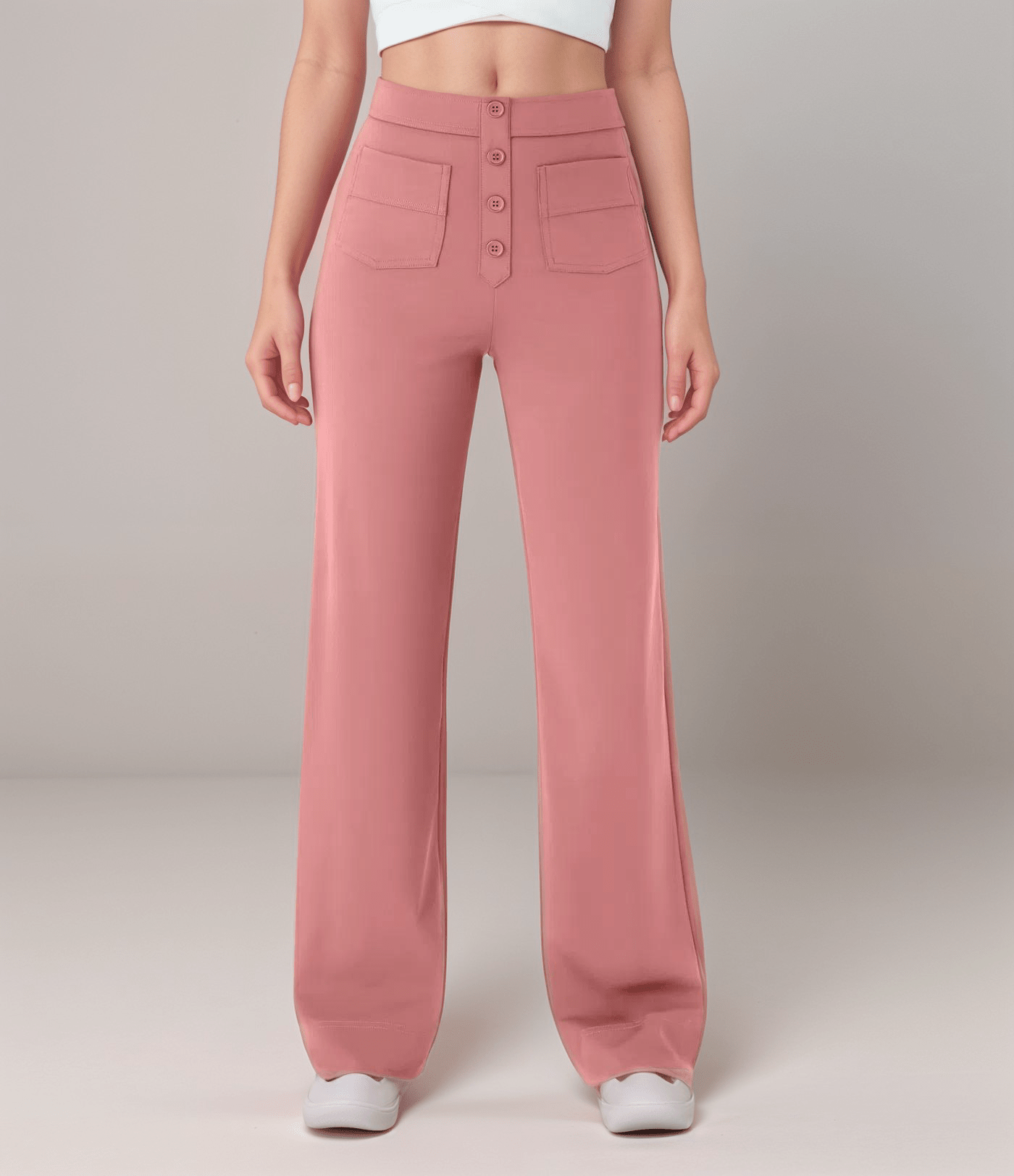 Nina | Pantalón elástico de cintura alta - vittoria stile