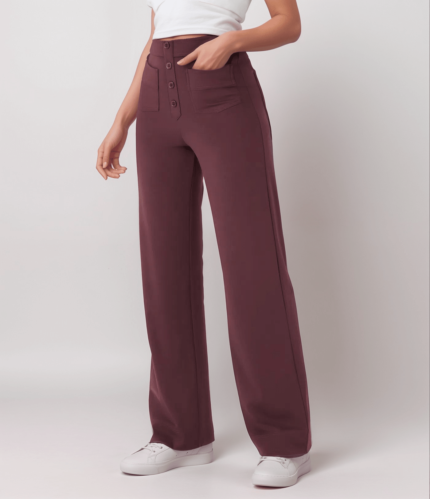 Nina | Pantalón elástico de cintura alta - vittoria stile
