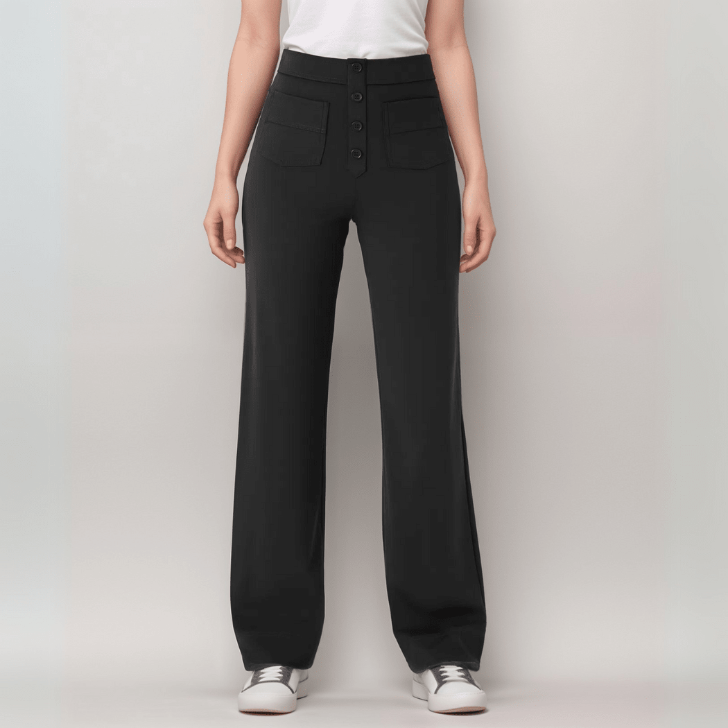 Nina | Pantalón elástico de cintura alta - vittoria stile
