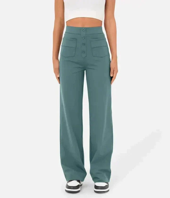 Nina | Pantalón elástico de cintura alta - vittoria stile