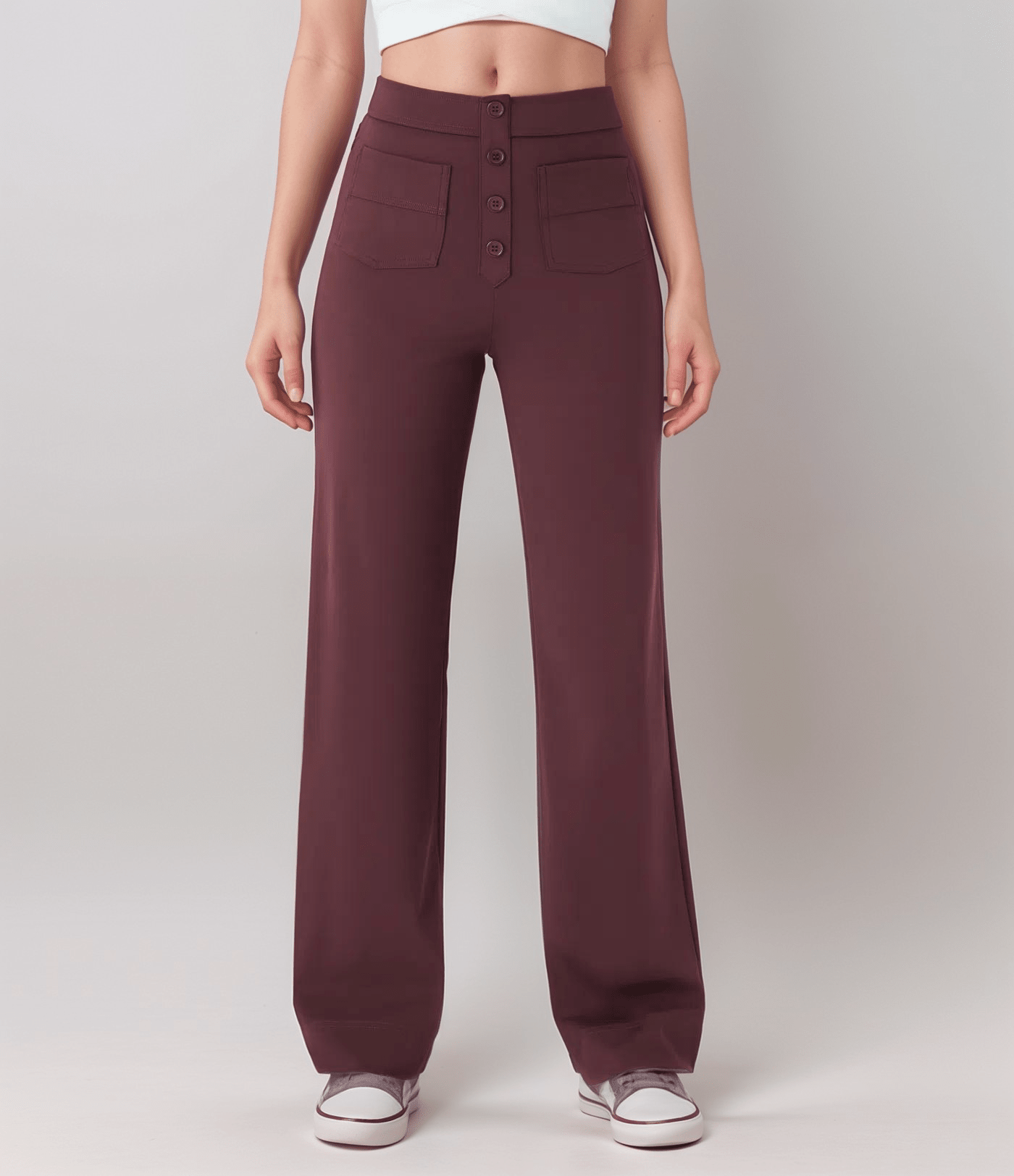 Nina | Pantalón elástico de cintura alta - vittoria stile