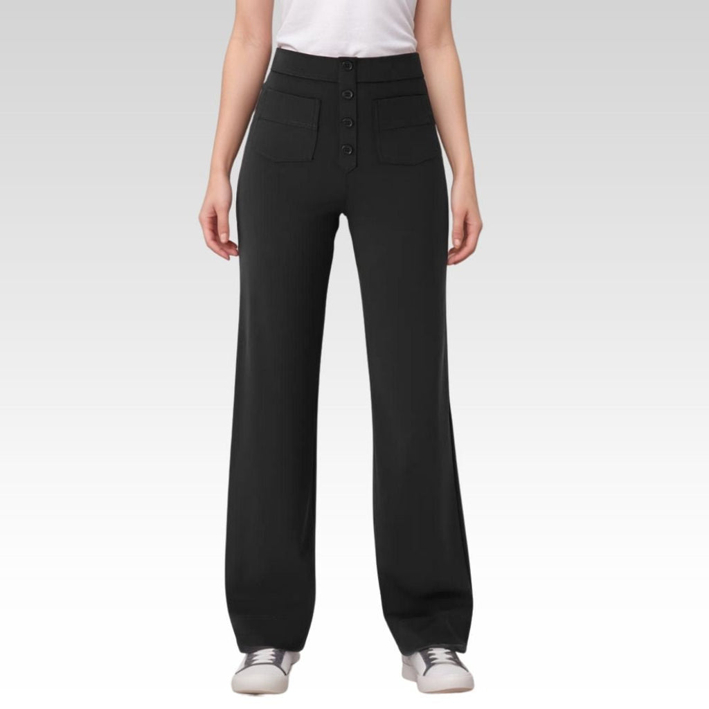 Nina | Pantalón elástico de cintura alta - vittoria stile